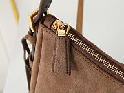 Kitlife Prada Suede Aimee Bag Brown 1BC229 31x18x10cm - 3