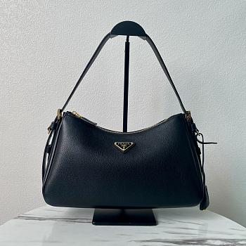 Kitlife Prada Aimee Bag Black Leather 1BC229 31x18x10cm