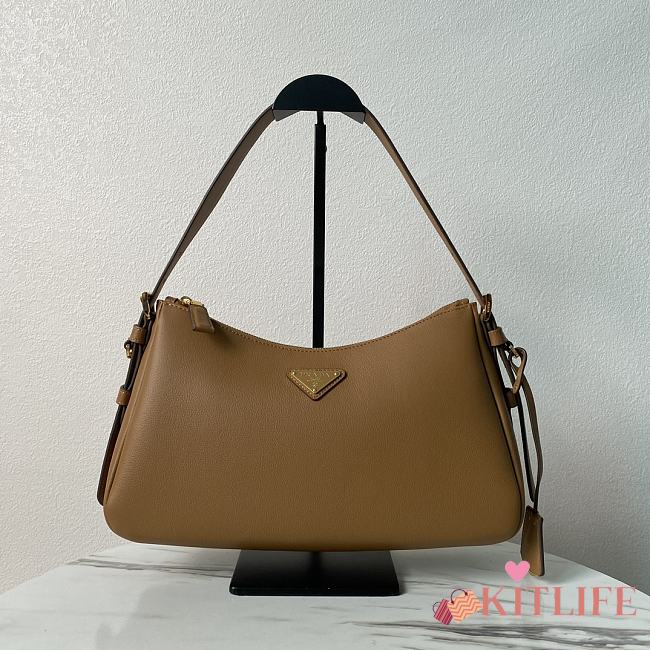 Kitlife Prada Aimee Bag Brown Leather 1BC229 31x18x10cm - 1