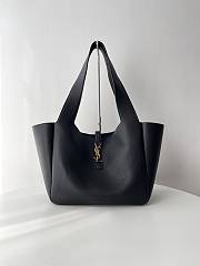Kitlife Saint Laurent LE 5 À 7 Bea Tote Bag In Black Grained Leather 763435 50x28x18cm - 1