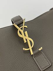 Kitlife Saint Laurent LE 5 À 7 Bea Tote Bag In Light Musk Grained Leather 763435 50x28x18cm - 3
