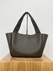 Kitlife Saint Laurent LE 5 À 7 Bea Tote Bag In Light Musk Grained Leather 763435 50x28x18cm - 6