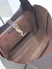 Kitlife Saint Laurent LE 5 À 7 Bea Tote Bag In Dark Brown Grained Leather 763435 50x28x18cm - 5