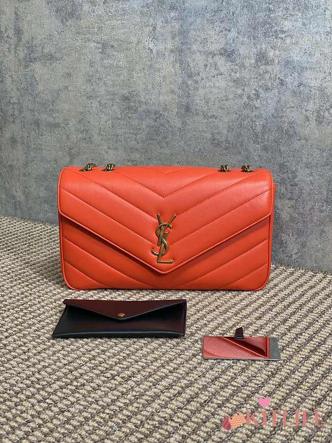 Kitlife Saint Laurent Lou Lou Bag Orange 801439 29x17x8cm - 1