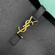 Kitlife Saint Laurent Soft Hobo Bag Black 793051 27x13x30cm - 5