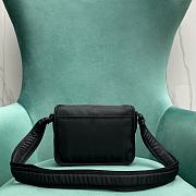 Kitlife Saint Laurent Niki Nylon Fabric Bag Black 776611 21x6x15cm - 5