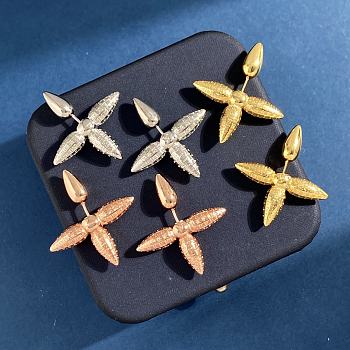 Kitlife Louis Vuitton Louisette Flower Earrings Gold/ Silver/ Rose Gold