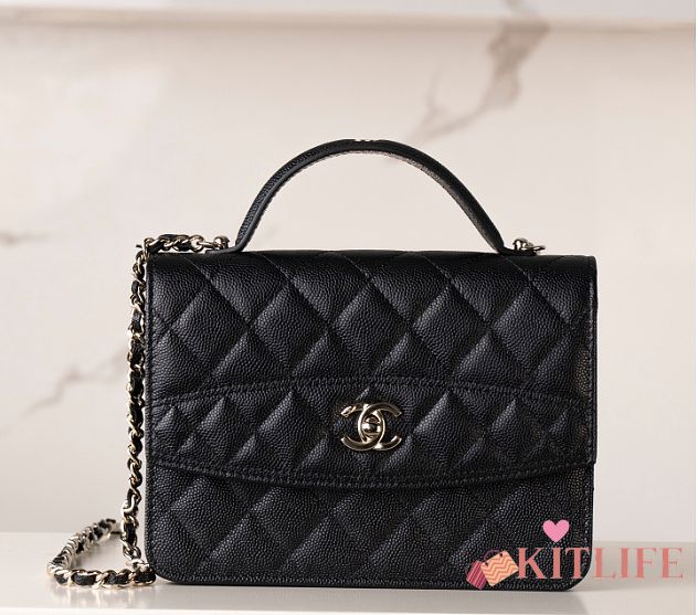 Kitlife Chanel 25C Woc Mini Backpack Black 14x18x3cm - 1