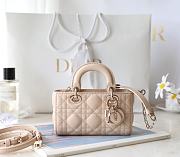 Kitlife Dior Lady D-Joy Mini Bag Beige 16x9x5cm - 1