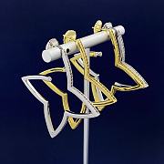 Kitlife Louis Vuitton Ombre Blossom Diamond Hoops Gold / Silver  - 4