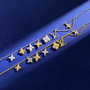 Kitlife Louis Vuitton Diamond Classic Old Flower Letter Logo Necklace Gold / Silver  - 1