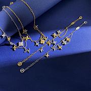 Kitlife Louis Vuitton Diamond Classic Old Flower Letter Logo Necklace Gold / Silver  - 5