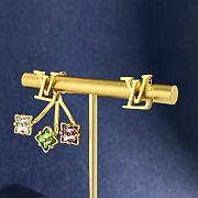 Kitlife Louis Vuitton Three Claw Diamond Flower Earrings - 6