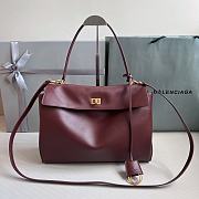 Kitlife Balenciaga Rodeo Drive Burgundy Bag - 35x23x11cm - 1