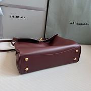 Kitlife Balenciaga Rodeo Drive Burgundy Bag - 35x23x11cm - 5