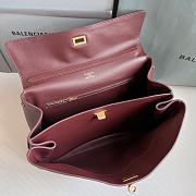 Kitlife Balenciaga Rodeo Drive Burgundy Bag - 35x23x11cm - 3