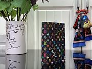 Kitlife Louis Vuitton x TM Passport Holder Black Multicolor M13414 14x2.5x10cm - 4