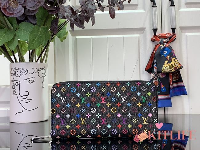 Kitlife Louis Vuitton x TM Zippy Wallet Black M13992 19.5x10.5x2.5cm - 1