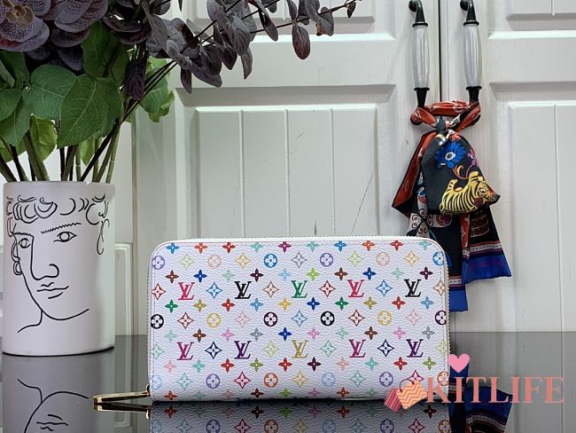Kitlife Louis Vuitton x TM Zippy Wallet White M13992 19.5x10.5x2.5cm - 1