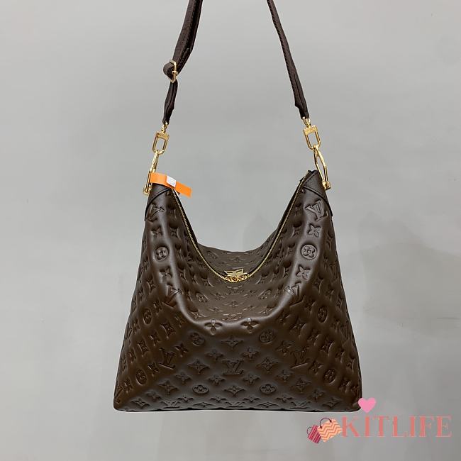 Kitlife Louis Vuitton Coussin Hobo MM Bag Dark Brown M12072 38x33x10cm - 1