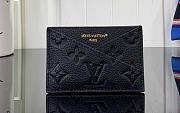 Kitlife Louis Vuitton Criss-Cross Card Holder Black M13695 10x7x0.3cm - 1
