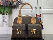 Kitlife Louis Vuitton Manhattan PM Bag Brown M40026 30x12x20cm - 1