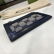 Kitlife Gucci Luce Card Holder Dark Blue 790033 11.5x7.5x1.5cm - 4