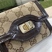 Kitlife Gucci Luce Mini Trifold Wallet Brown 790035 12x11x3cm - 3