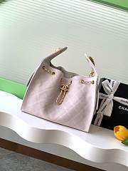 Kitlife Chanel 25C Drawstring Bucket Hobo Bag Light Pink 30×26×14cm - 1