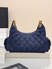 Kitlife Chanel 25C Jennie Bag Dark Blue Denim 21x31x15cm - 5