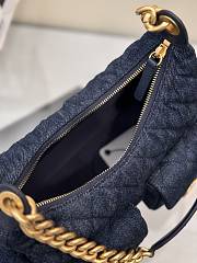 Kitlife Chanel 25C Jennie Bag Dark Blue Denim 21x31x15cm - 3