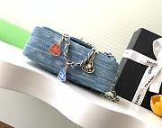 Kitlife Chanel Vintage Badge Denim Bag 20cm - 6