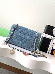Kitlife Chanel Vintage Badge Denim Bag 20cm - 4
