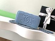 Kitlife Chanel 25C Vanity Bag Small Blue Denim 9.5x17x8cm  - 6