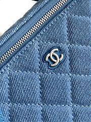 Kitlife Chanel 25C Vanity Bag Small Blue Denim 9.5x17x8cm  - 2
