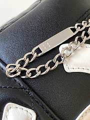 Kitlife Chanel Cambon Bowling Bag Black & White 27x15x10cm - 2