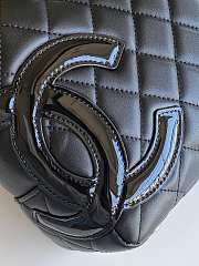 Kitlife Chanel Cambon Bowling Bag Black 27x15x10cm - 2
