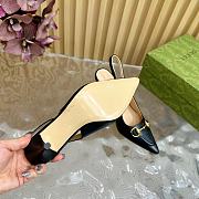 Kitlife Gucci Horsebit Heel Pointed Sandals Black - 6
