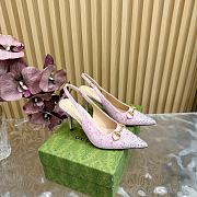 Kitlife Gucci Horsebit Slingback Pumps Pink - 1