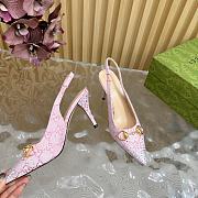 Kitlife Gucci Horsebit Slingback Pumps Pink - 4