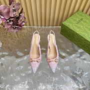 Kitlife Gucci Horsebit Slingback Pumps Pink - 3
