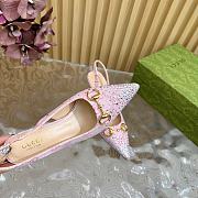 Kitlife Gucci Horsebit Slingback Pumps Pink - 6