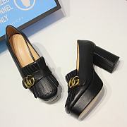 Kitlife Gucci GG Marmont Fringe Shoes Black - 5