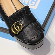 Kitlife Gucci GG Marmont Fringe Shoes Black - 3