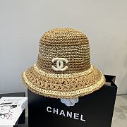 Kitlife Chanel Hand-crocheted Straw Hat Brown - 1