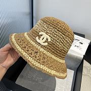 Kitlife Chanel Hand-crocheted Straw Hat Brown - 6