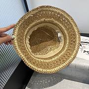 Kitlife Chanel Hand-crocheted Straw Hat Brown - 5