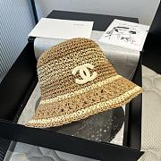 Kitlife Chanel Hand-crocheted Straw Hat Brown - 4