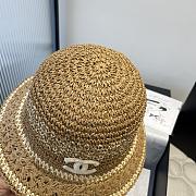 Kitlife Chanel Hand-crocheted Straw Hat Brown - 2