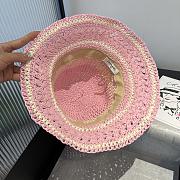 Kitlife Chanel Hand-crocheted Straw Hat Pink - 6